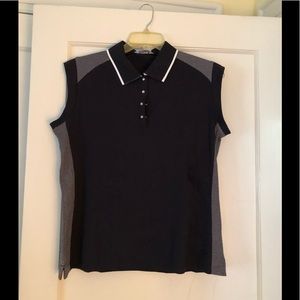 Black Callaway Sleeveless Golf Shirt XL